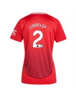 Manchester United Victor Lindelof #2 Domácí Dres pro Dámské 2024-25 Krátký Rukáv